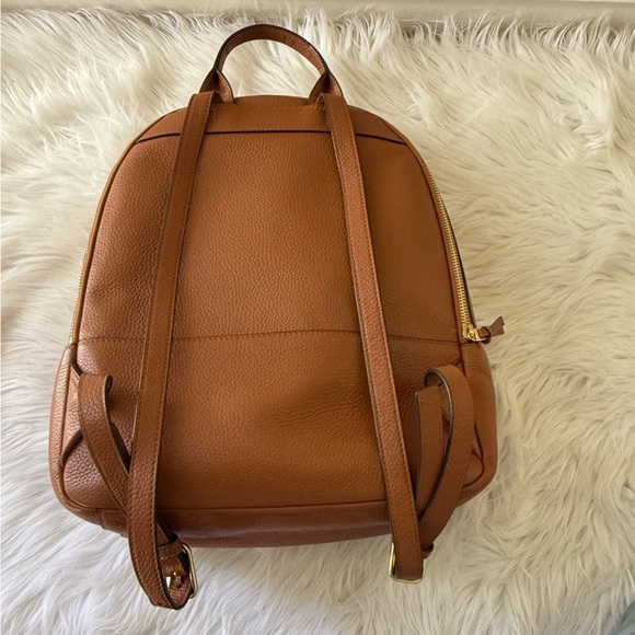 Tory Burch Large Thea Backpack Leather Brown with Gold zippers - Picture 15 of 15